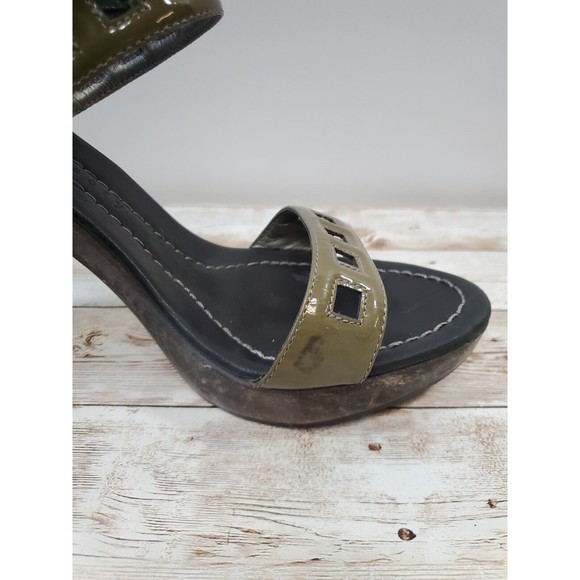 Theory Platform Heels Olive Size 37.5 - Picture 6 of 12